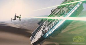 force awakens millenium falcon